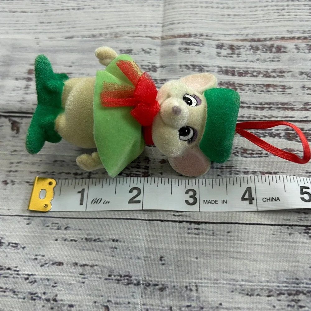 Vintage Disney‎ Rescuers Down Under Miss Bianca Flocked Christmas Ornament